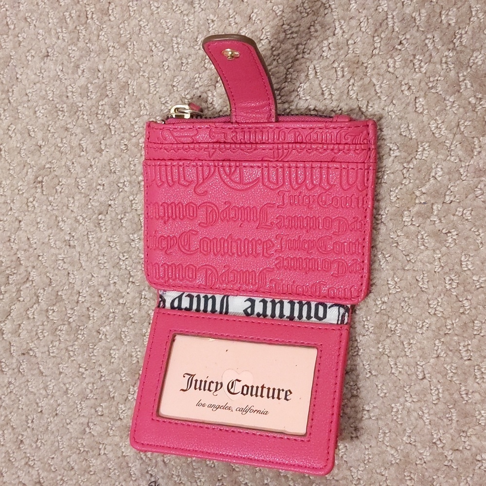 Juicy Couture Embossed Pink Wallet New - Picture 3 of 6